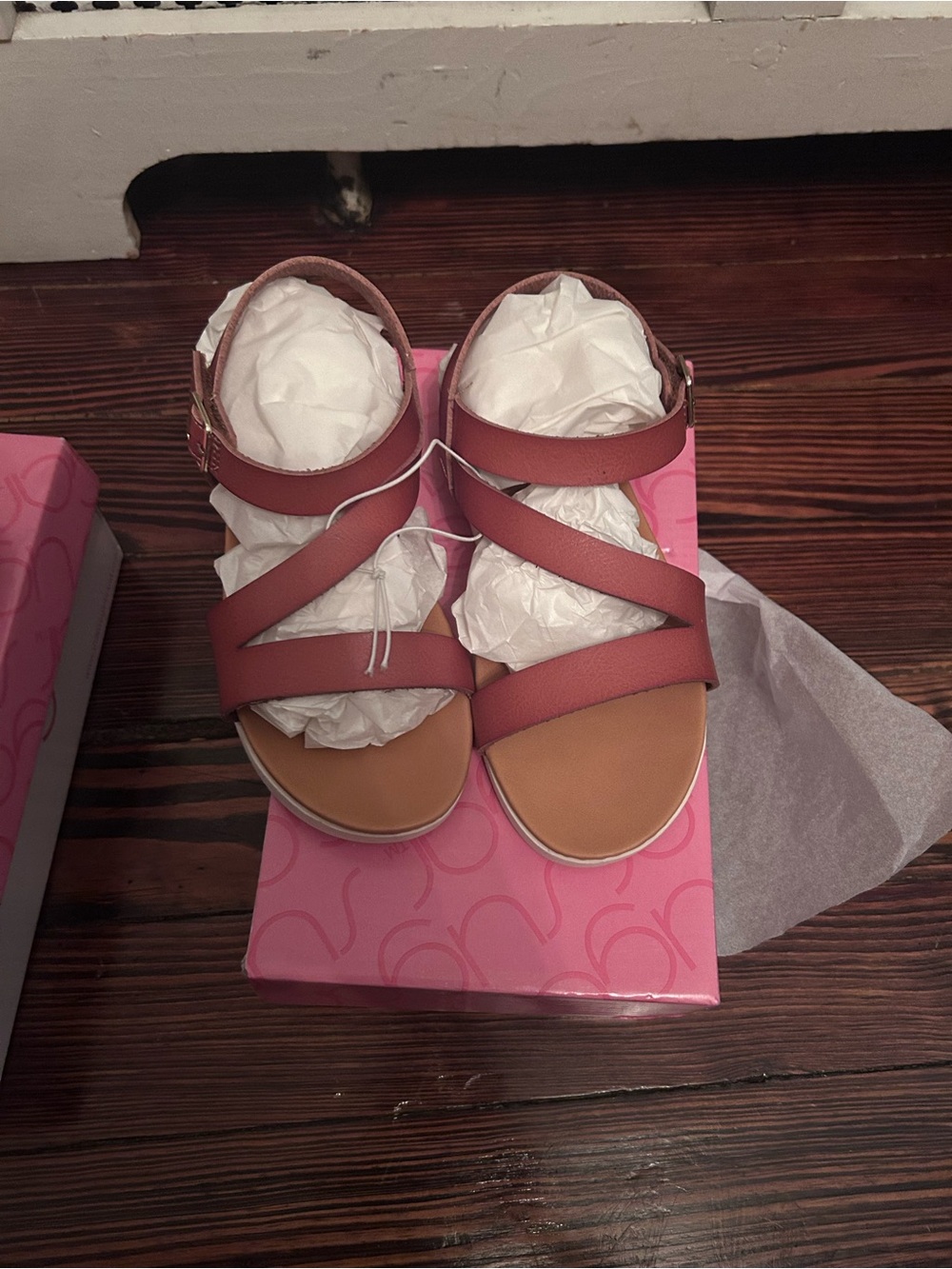 Sugar Brown Strappy Girls' Sandals